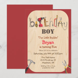 QUALQUER IDADE - Convite de Aniversário da Ferram