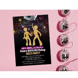 QUALQUER IDADE - Convite de aniversário Disco