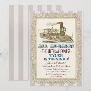 QUALQUER IDADE - Convite de Aniversário do Comboi