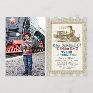 QUALQUER IDADE - Convite de Aniversário do Comboio