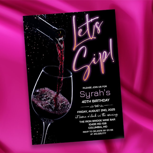 QUALQUER IDADE - Convite de Aniversário do Sip do  (Criador carregado)