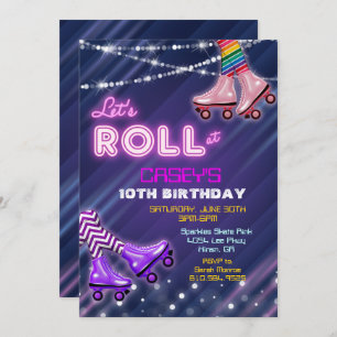 QUALQUER IDADE - Convite de Aniversário do Skate C