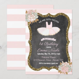 QUALQUER IDADE - Convite de Aniversário do Tutu B