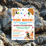 QUALQUER IDADE - Convite de Aniversário para Escal<br><div class="desc">Rock Escalting Aniversário</div>