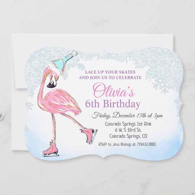 QUALQUER IDADE - Convite de Aniversário para Pista (Frente)