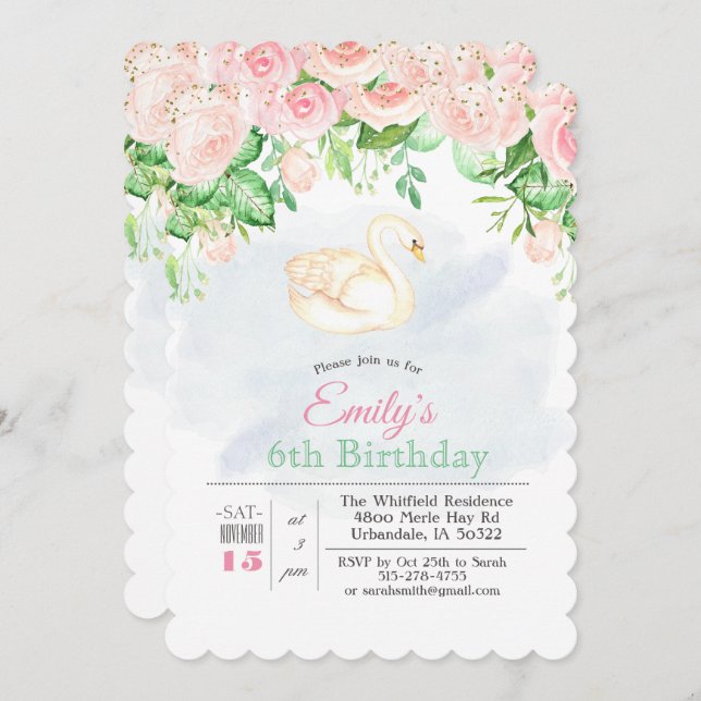 QUALQUER IDADE - Convite de Aniversário para Rapar (Frente/Verso)