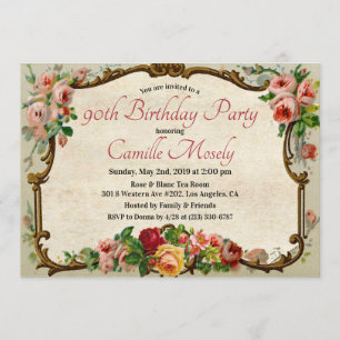 QUALQUER IDADE - Convite Floral Vitoriano de Anive