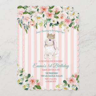 QUALQUER IDADE - Convite para Aniversário de Coelh