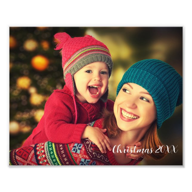Qualquer Impressão de Foto Personalizada Datada 8x (Frente)