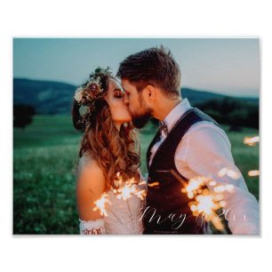 Qualquer Impressão de Foto Personalizada Datada 8x