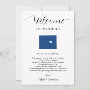 Qualquer Itinerário de Boas-vindas do Wyoming Colo
