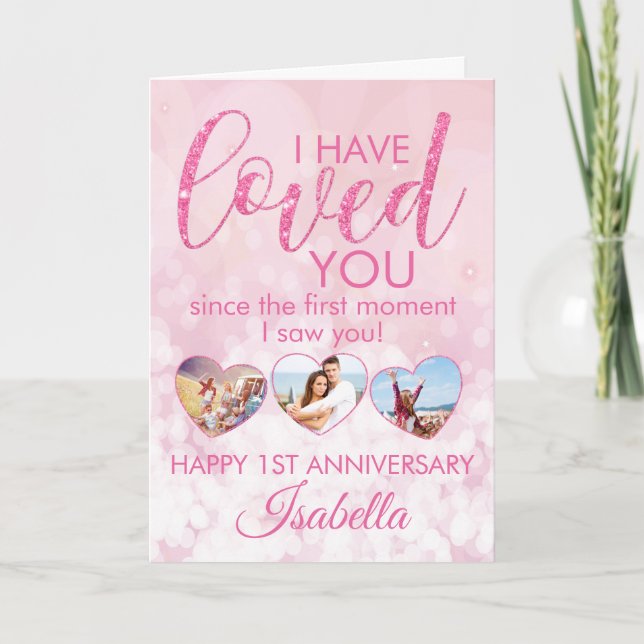 Qualquer Modelo de Colagem de Fotos de Amor Coraçã (Frente)