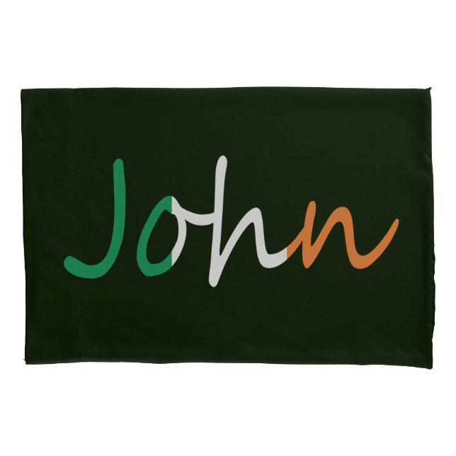 Qualquer Nome Sobreposto na Pccnt Irish Flag (Frente)