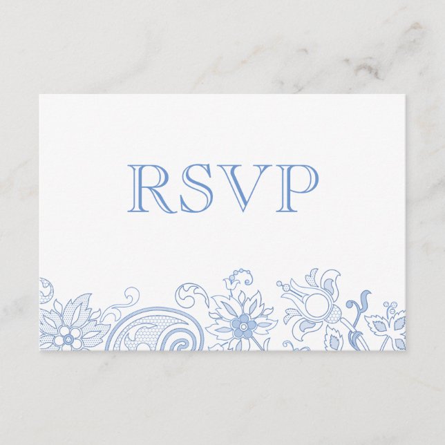 Qualquer RSVP de Casamento de Portas das Flores de (Frente)