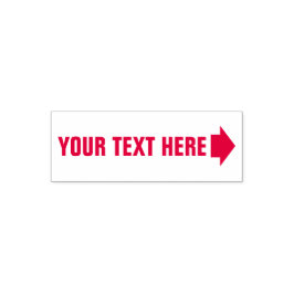 Qualquer texto com a seta para a direita Carimbo d