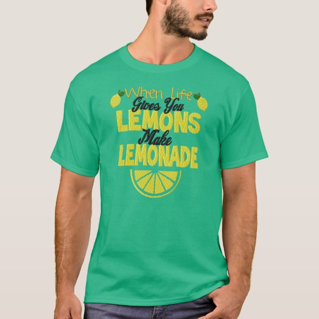 Quando a vida te dá uma camiseta de limões masculi (Frente)