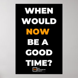 Quando agora seria Poster preto