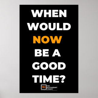 Quando agora seria Poster preto