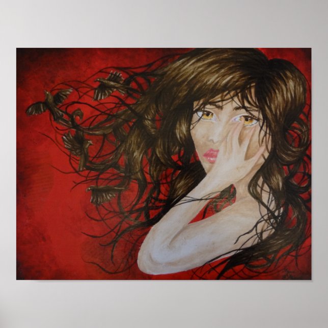 Quando as aves voam 11x14 poster (Frente)