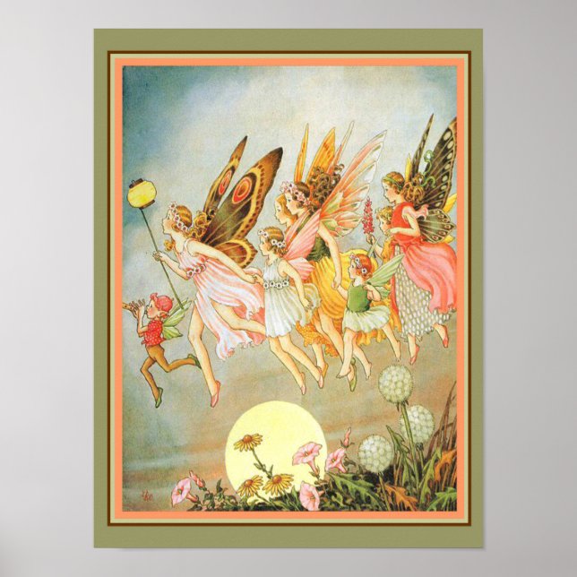 "Quando as Fadas Saírem" Impressão de 1915 (Frente)