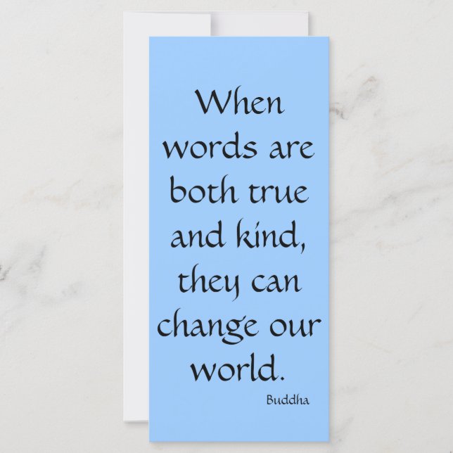 Quando as palavras são verdadeiras...Rack Card (Frente)