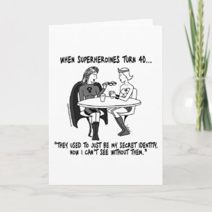 Quando as super-heroínas virarem 40 cartões de sau