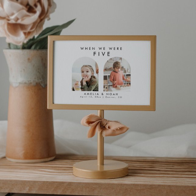 Quando Éramos Números De Mesa De Casamento De Foto (Criador carregado)