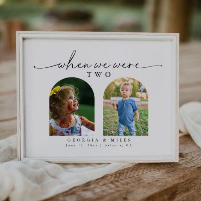 Quando Éramos Números De Mesa De Casamento De Foto (Criador carregado)