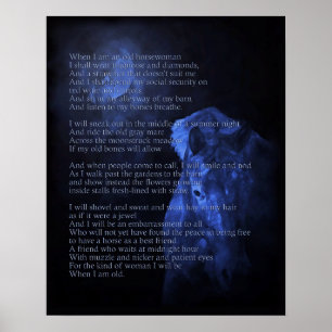 Quando eu for um impressão velho da mulher do