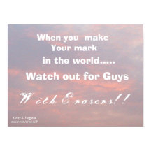 QUANDO FAZER O SEU MARK POSTER