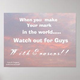 QUANDO FAZER O SEU MARK POSTER