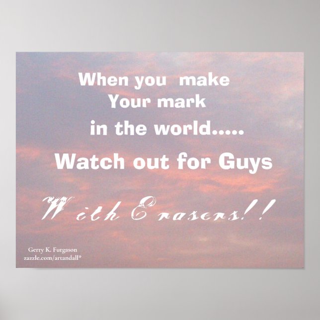 QUANDO FAZER O SEU MARK POSTER (Frente)