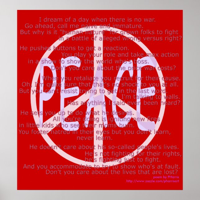 Quando há Sem guerra Poster (Frente)