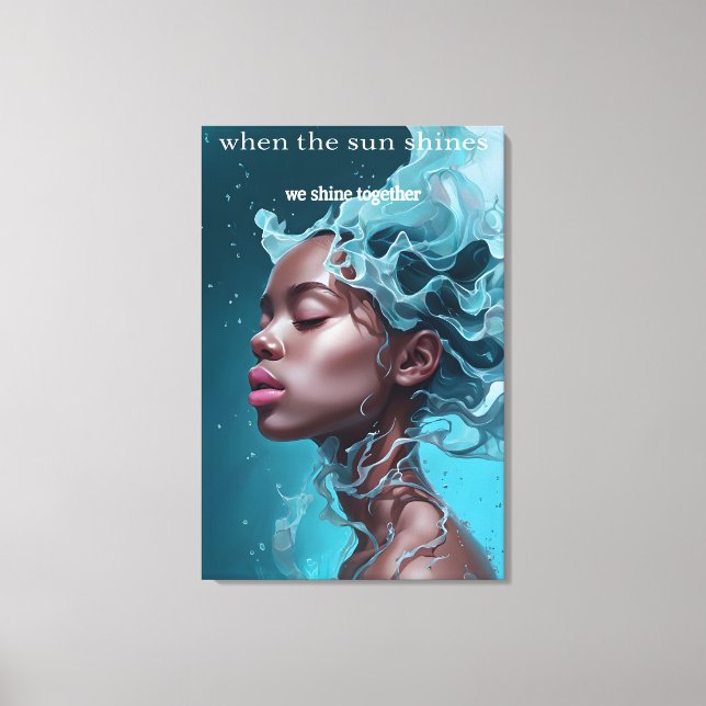 Quando o sol brilha Canvas Imprimir (Frente)