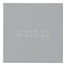 Quando os Céus São Cinza Tela - Cinza