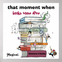 Quando os livros chegam ao Poster de literatura vi