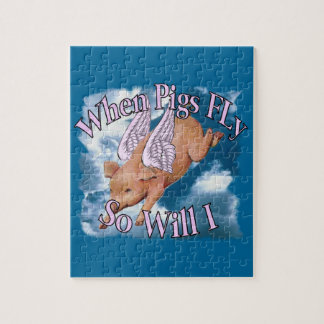 Quando os porcos voarem tamanhos do quebra-cabeça