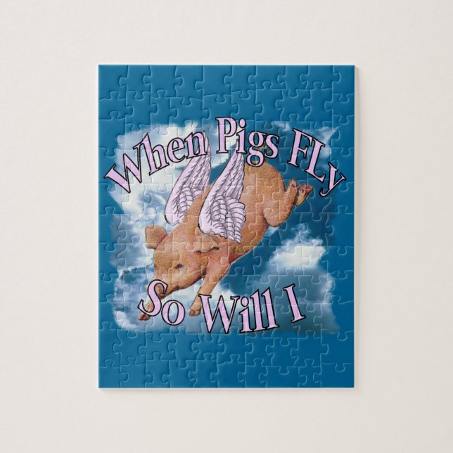 Quando os porcos voarem tamanhos do quebra-cabeça (Vertical)