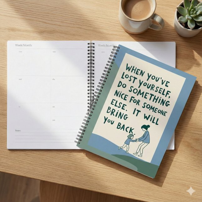 Quando se perde o planejador (Encourage kindness with this inspirational planner! )