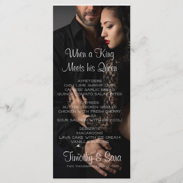 Quando um Rei Conhece seu Menu Rainha (Frente)