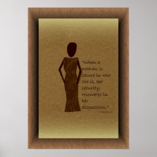 Quando uma mulher for poster seguro
