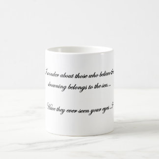 quando vejo seus belos olhos Caneca de Café