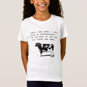 Quando Vejo Vacas, Fazenda Engraçada De Camiseta A