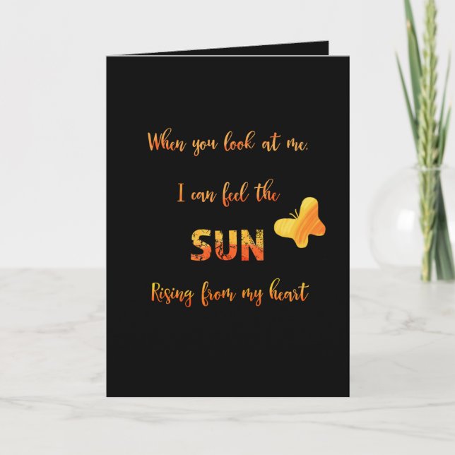 Quando você olha para mim - cartão de cumprimentos (Frente)