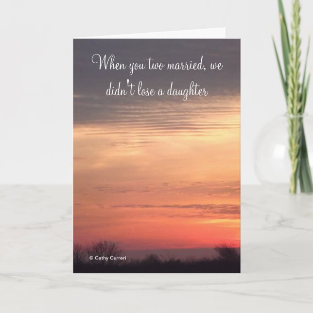 Quando vocês se casaram, Cartão de Aniversário (Frente)