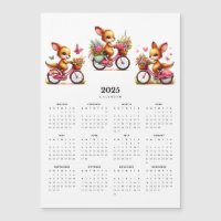 Quangurus Whimsical Bicicletas 2025 Calendário do