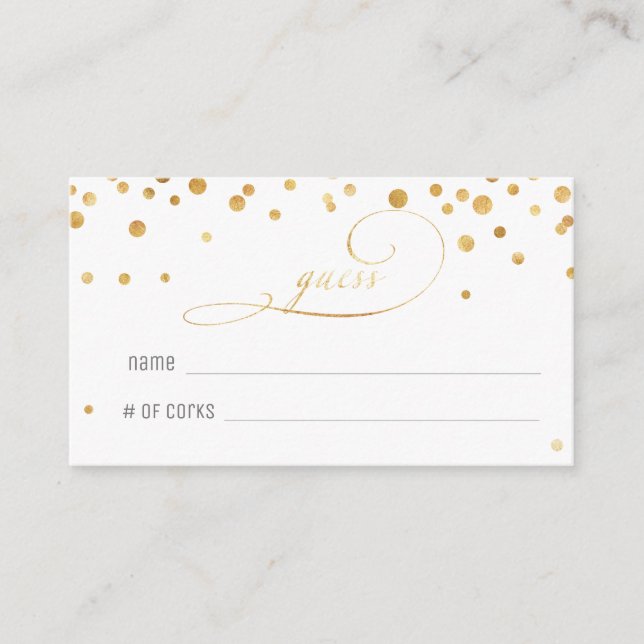 Quantas rolhas no cartão de adivinhação de vidro (Frente)