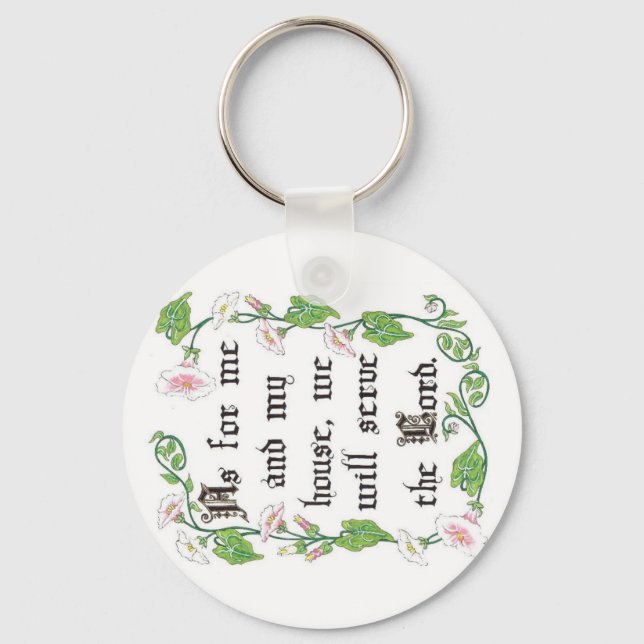 Quanto a mim e à minha casa... Chaveiro (Frente)