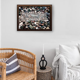 Quanto mais feliz for o ditado motivacional poster