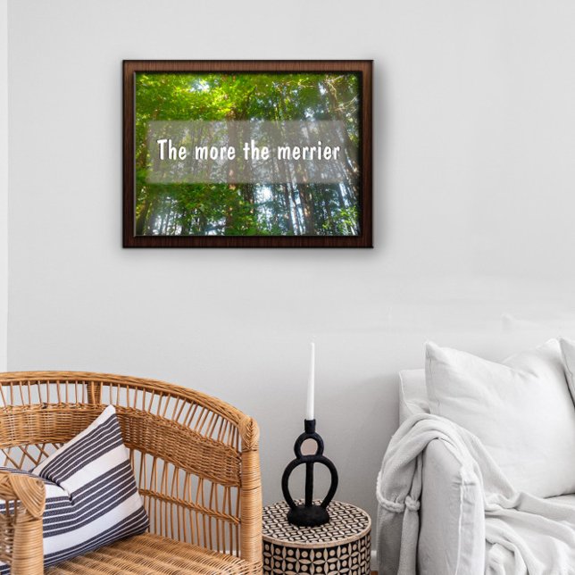 Quanto mais feliz for o poster do provérbio Inspir (Criador carregado)